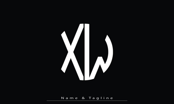 Alphabet letters Initials Monogram logo XW , WX