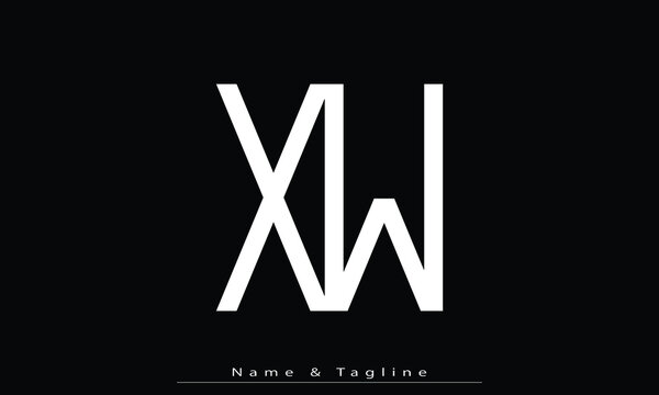 Alphabet letters Initials Monogram logo XW , WX