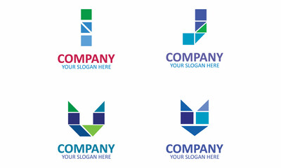 Creative Set Of Letter Logo Design