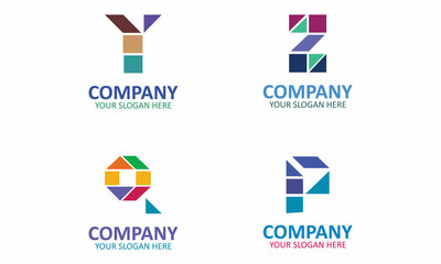 Creative Set Of Letter Logo Design