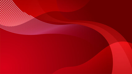 Abstract red background with stripes and space for text