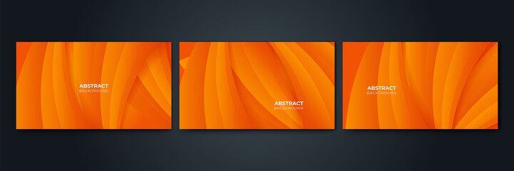 Abstract colorful orange curve background