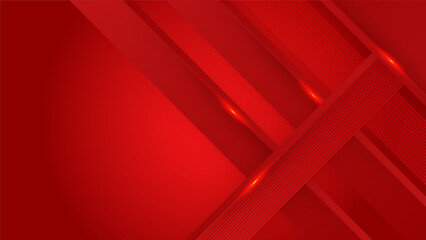 Obraz premium Digital abstract red technology background.