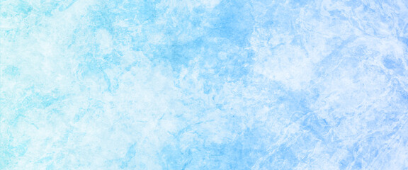 White and blue color frozen ice surface design abstract background. blue and white watercolor paint splash or blotch background with fringe bleed wash and bloom design.	 - obrazy, fototapety, plakaty