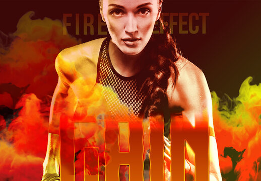 Fire Style Text and Photo Effect