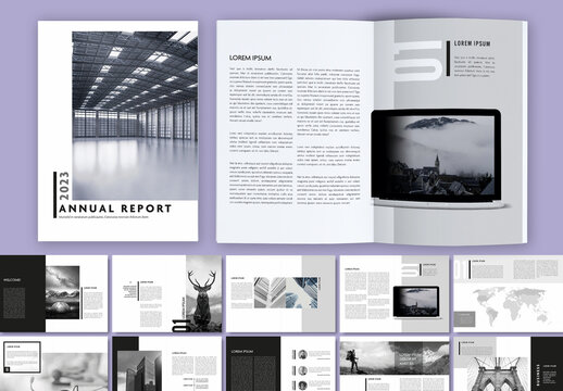 Black and Grey Style Annual Report
