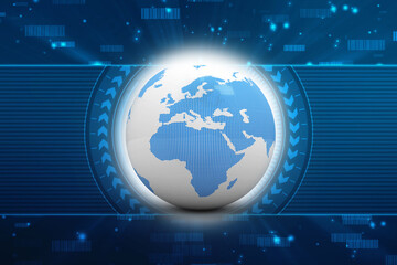 3d illustration of Data sharing concept