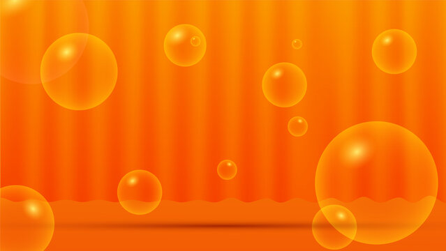 Abstract Yellow And Orange Minimal Style Background Design