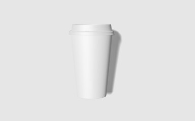  Paper Cup Mockup top view Blank