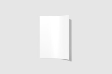 Realistic blank Us letter paper for mockup
