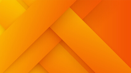 Abstract shapes on white and orange background
