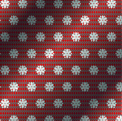 Two color vector floral pattern. Design for wallpaper, wrapping paper, background, fabric. Vector seamless pattern with decorative leaves flower