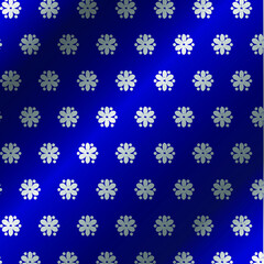 Two color vector floral pattern. Design for wallpaper, wrapping paper, background, fabric. Vector seamless pattern with decorative leaves flower