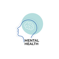 Mental health for women vector
