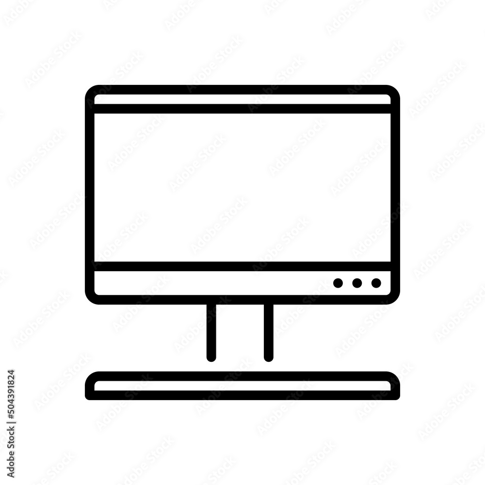 Poster vector computer icon. vector sign in simple style isolated on white background.