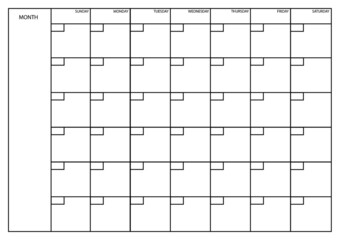 Planner Monthy Planner.Carlendar Illustration vector design