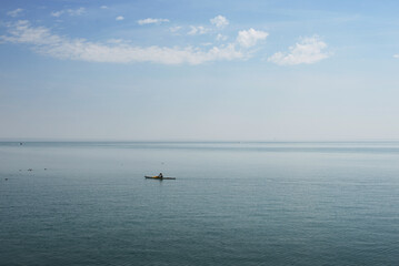 Kayak sur la mer