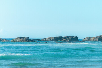 Rocks and sea from Barra Beach