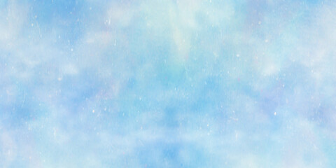 Abstract painted beautiful cloudy summer blue sky background, Beautiful bright blue paper texture, Stylist beautiful white clouds in natural bright morning sky.