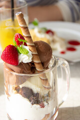 チョコレートパフェ