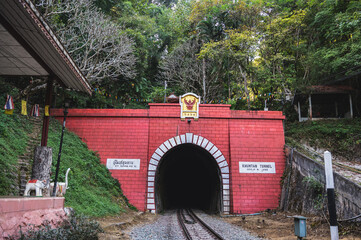 The Khuntan Tunnel is with a length of 1,362 meters the longest railway tunnel in Thailand.