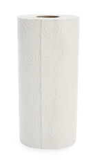 Roll of paper towels isolated on white