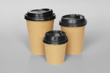 Take-away Coffee Mockup in Cardboard Cup