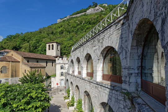 GRENOBLE, FRANCE, May 10, 2022 : Located in old fortification of Grenoble city, La Casemate is a cultural and scientific center equipped with a Fab Lab.
