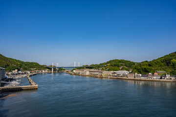 Fototapeta premium 尾道市役所屋上展望デッキからの眺望