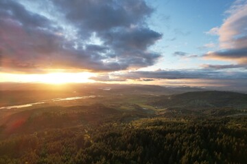 Sunset over valley © Jhazy
