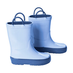 Freistellerfotografie von Gummistiefeln Tabletop Aufnahme