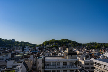 尾道市役所屋上展望デッキからの眺望