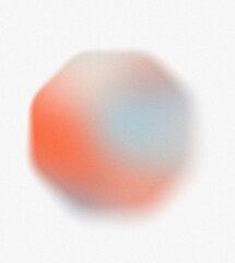 Abstract pastel neon holographic blurred grainy circle gradient on white background texture. Colorful digital grain soft noise effect pattern. Lo-fi multicolor vintage retro design template copy space