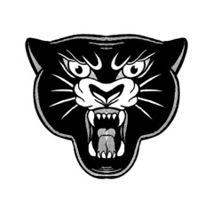 hand drawn black panther doodle illustration for tattoo stickers poster etc