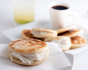 The arepa is a food of pre-Columbian origin from Colombia, Venezuela and Bolivia made from corn dough, milled or precooked corn flour, in a circular shape