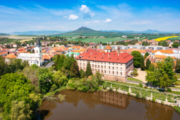Fototapeta na wymiar baroque castle Libochovice (national cultural landmark), Czech republic
