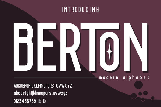 Berton Condense Sans Alphabet, Suitable For your design
