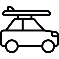Beach Car Icon