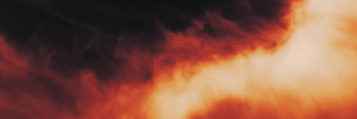 The red sky background looked like smoke and fire. bomb Violent. for wallpaper, backdrop and design.