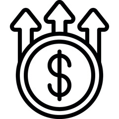 Increase Money Icon