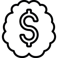 Financial Brain Icon