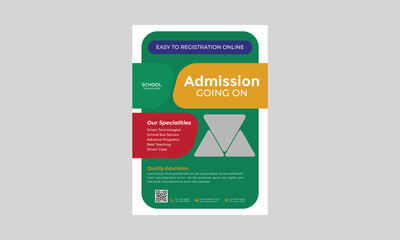 School Admission Flyer Template Layout