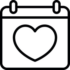 Love Date Calendar Icon