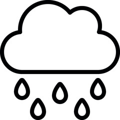 Rain Cloud Icon