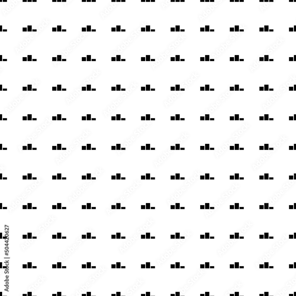 Poster square seamless background pattern from geometric shapes. the pattern is evenly filled with big blac