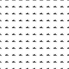 Square seamless background pattern from geometric shapes. The pattern is evenly filled with big black winners podium symbols. Vector illustration on white background
