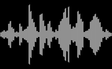 Vector sound waves graphics