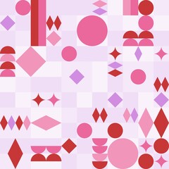 Bauhaus style pattern - seamless texture