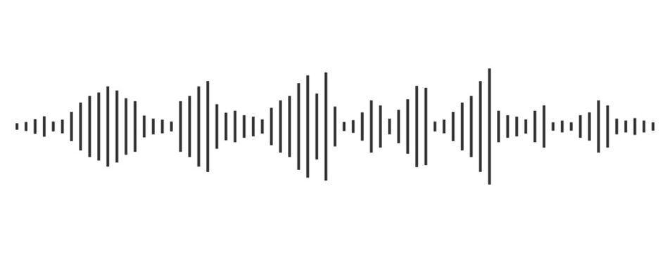 Isolated sound wave audio vector