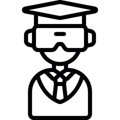 Virtual Reality Student Icon